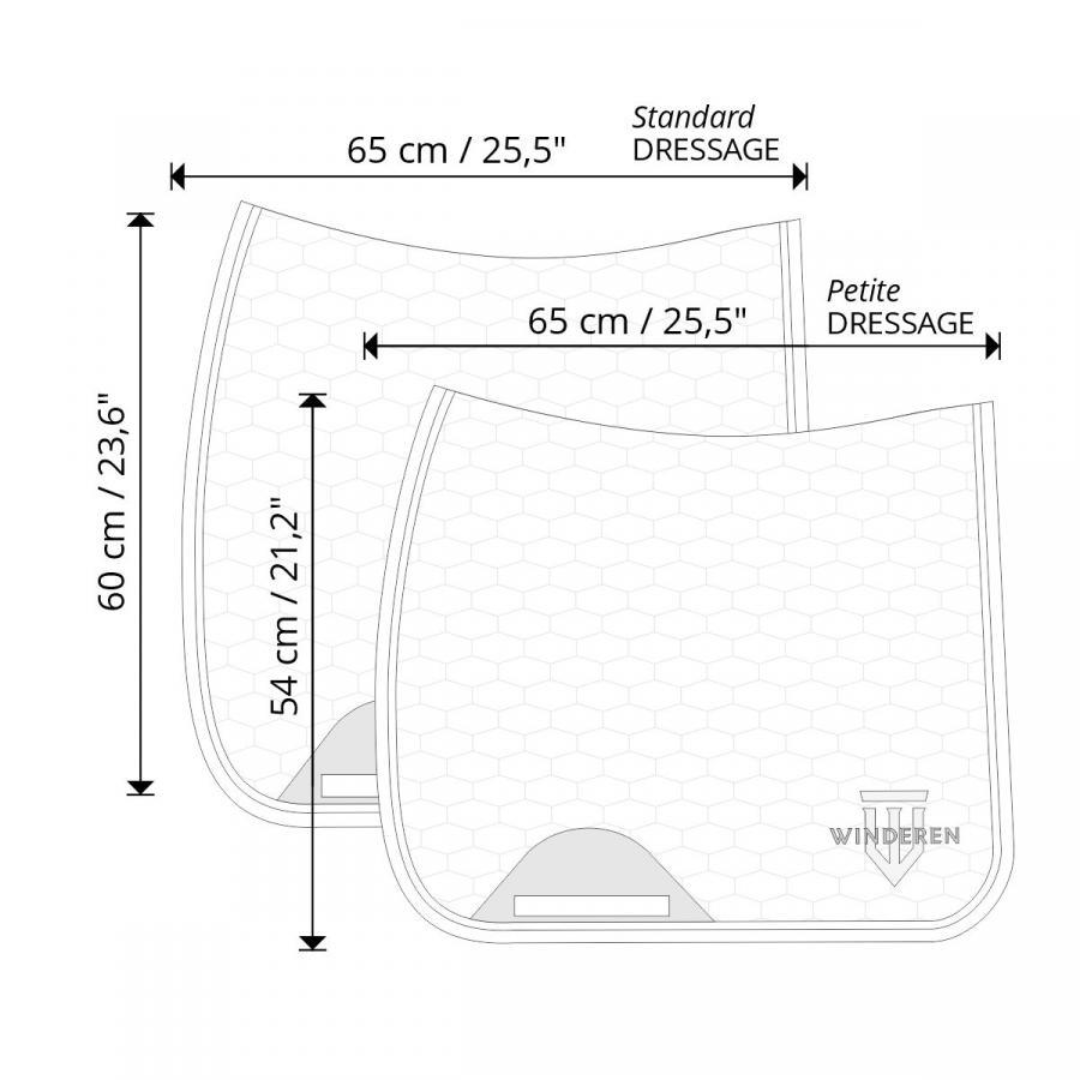 Winderen Dressage Saddle Pad Nanosilver Line