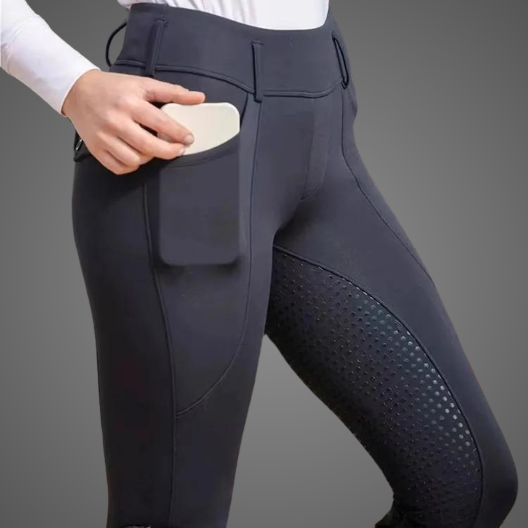 Equimap Women Horse Riding Pants Full Seat Silicone Grip Breeches Tights