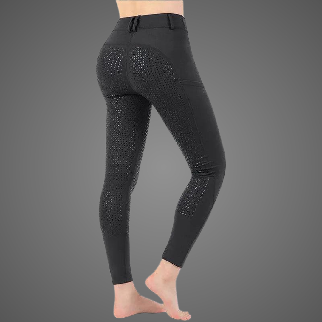 Equimap Flexi Stride: High-Waist Equestrian Leggings with Full-Seat Silicone Grip