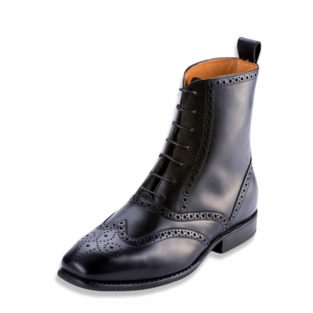 Oan Pisces Equestrian Half Boots: Premium Calfskin Leather - Equimap