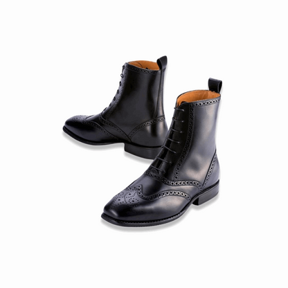 Oan Pisces Equestrian Half Boots: Premium Calfskin Leather - Equimap