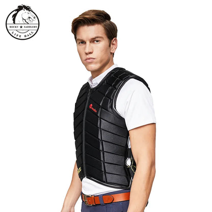 Cavassion Protective Vest Thickened Equestrian Armor Equestrian Riding Safety Body Protector Horse Riding Vest Equestrian Body