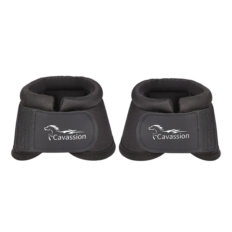 Cavassion new equestrian bell boots for horse proctective when riding horse adjustable horse boots