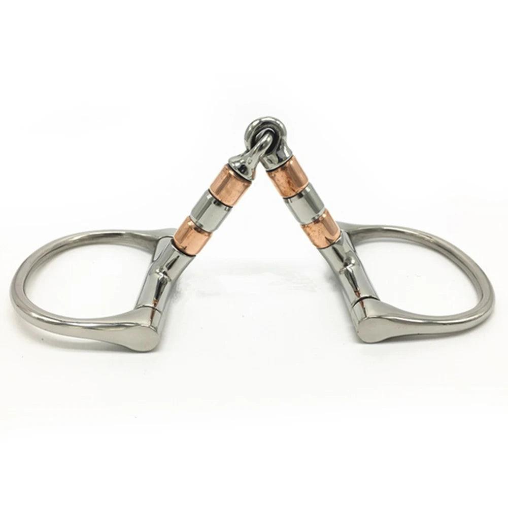 Equimap Horse Bit: Full Cheek Snaffle Bit with Stainless Steel &amp; Copper Double - Equimap