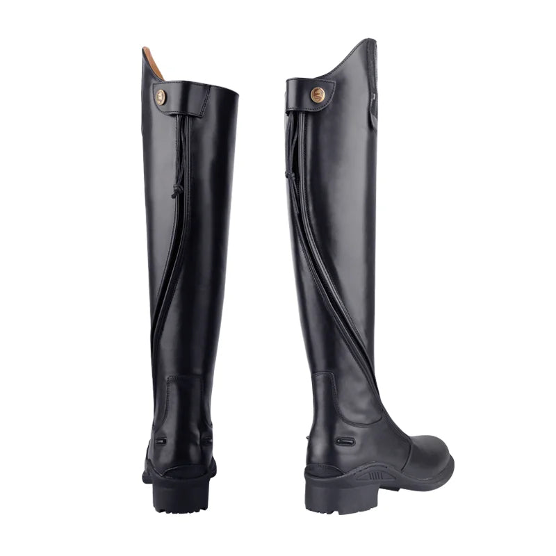 Cavassion cowhide leather long riding boots equestrian equipment rider schooling boots unisex size 35 professional boots