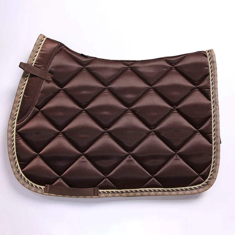 Equestrian Thick Shock Absorption Kit  Saddle Pad Brown