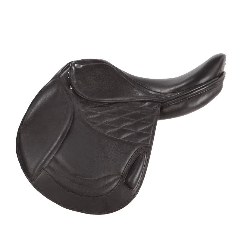 Cavassion Jumping Saddle Cowhide Leather Show Jumping Saddle