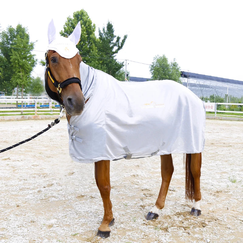 Cavassion Equestrian Hug Horse Fly Protection Mesh Fly Rug Breathable Fabric