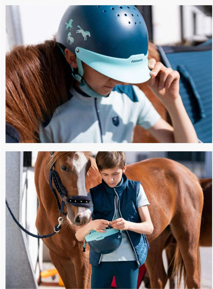 Equestrian Horse Riding Helmet Breathable Durable Safety Half Cover Horse Rider For Children