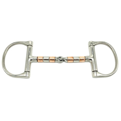 Equimap Horse Bit: Full Cheek Snaffle Bit with Stainless Steel &amp; Copper Double - Equimap