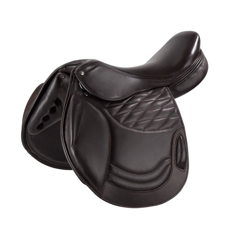 Cavassion Jumping Saddle Cowhide Leather Show Jumping Saddle