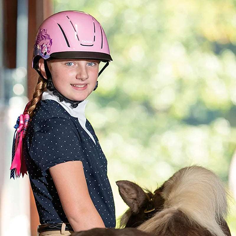 Equestrian Pink Dreamy Helmet Sky Dreamy Helmet Kid head Protector Riding Horse Protector Equestrian Equipment