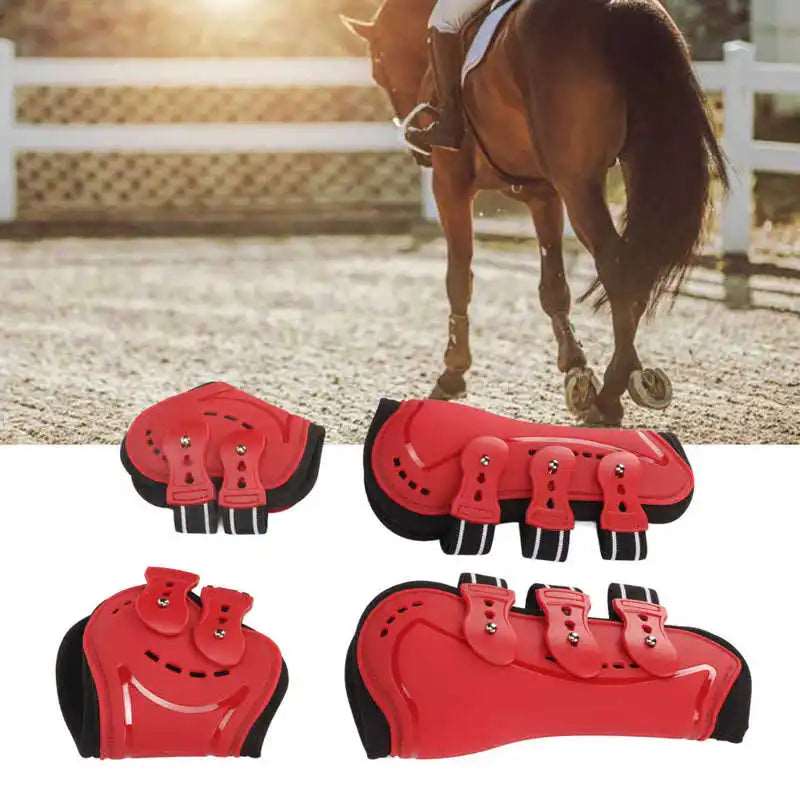 Horse Fetlock Boots Horse Hind Leg Boots Horse Leg Protective Accessories with Jacquard Elastic Band