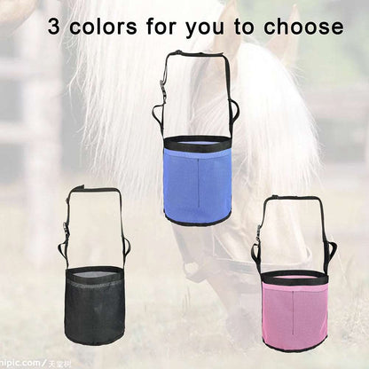 Horse Feed Bag 9.44 X 9.64in With Waterproof Bottom Breathable