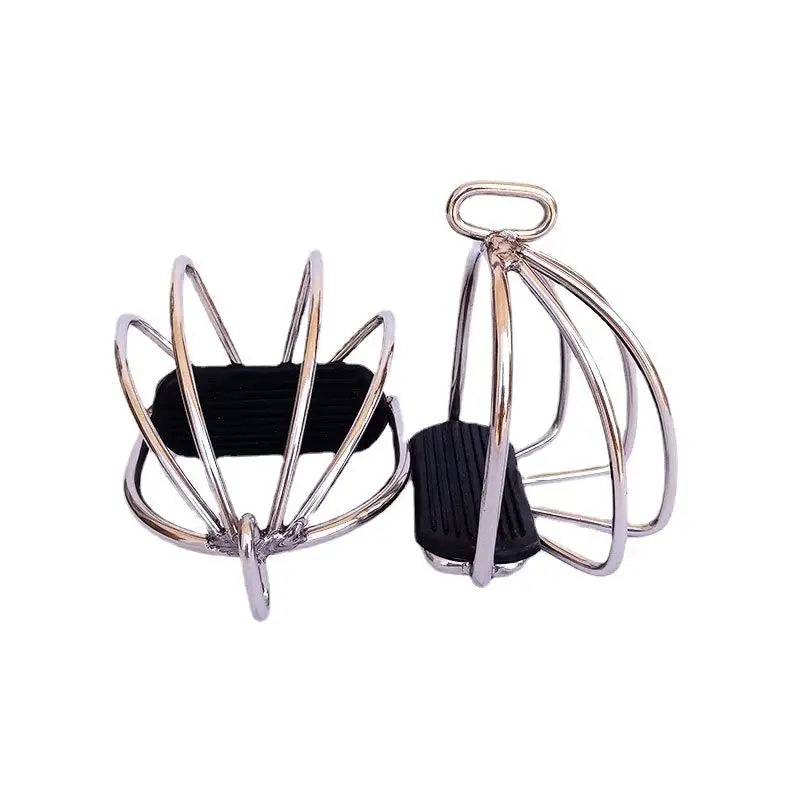 2Pcs Horse Riding Stirrups Lightweight Tool Equestrian Sports Stainless Steel for Safety Horse Riding Outdoor Sports Equipment