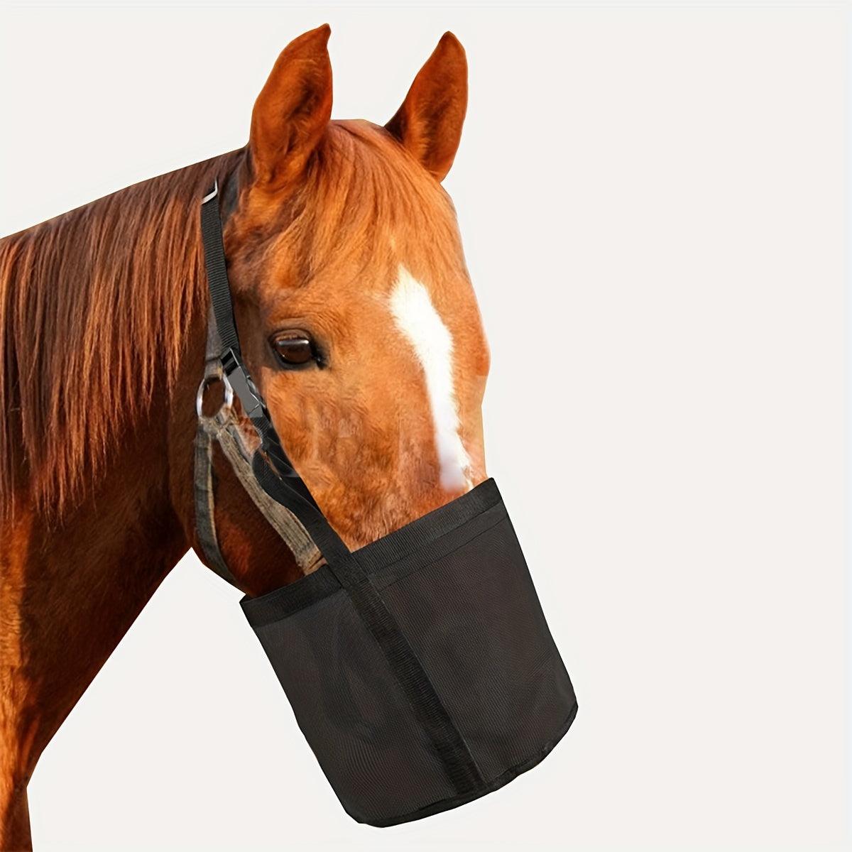 Equimap Grazing Pro: Adjustable Horse Feeding Bag for Outdoor Use - Equimap