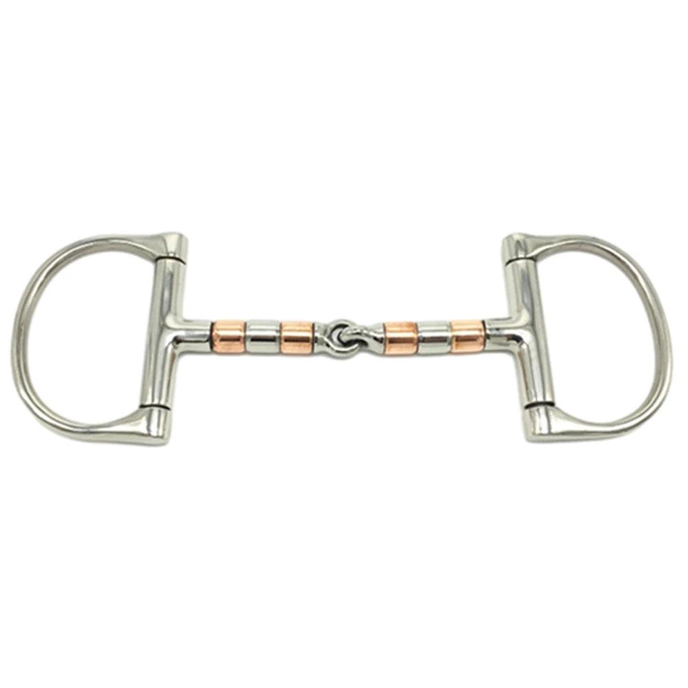 Equimap Horse Bit: Full Cheek Snaffle Bit with Stainless Steel &amp; Copper Double - Equimap