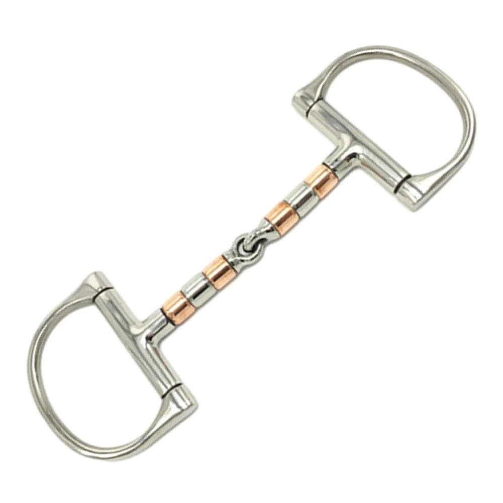 Equimap Horse Bit: Full Cheek Snaffle Bit with Stainless Steel &amp; Copper Double - Equimap